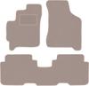 Beige Velours-Fußmatten für: Kia Carens I Minivan (1999-2006)