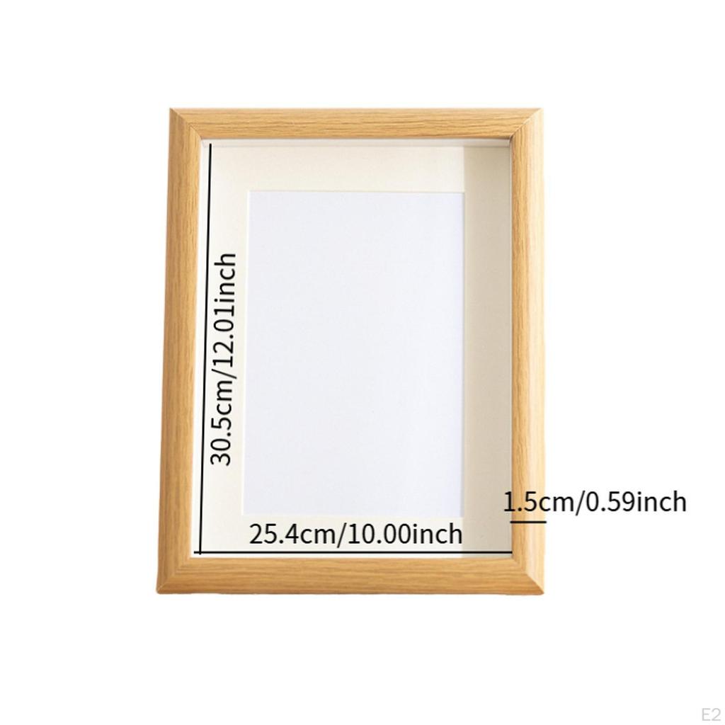 Shadow Box Frame Display Rectangle Awards Wall Decor Wooden Empty Collection 3cm Deep Elegant
