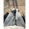 Blue Rhinestone Wide-Leg Jeans for Women, Summer New Style, High-Waisted Straight Pants for Plus-Size Girls with Pear-Shaped Body