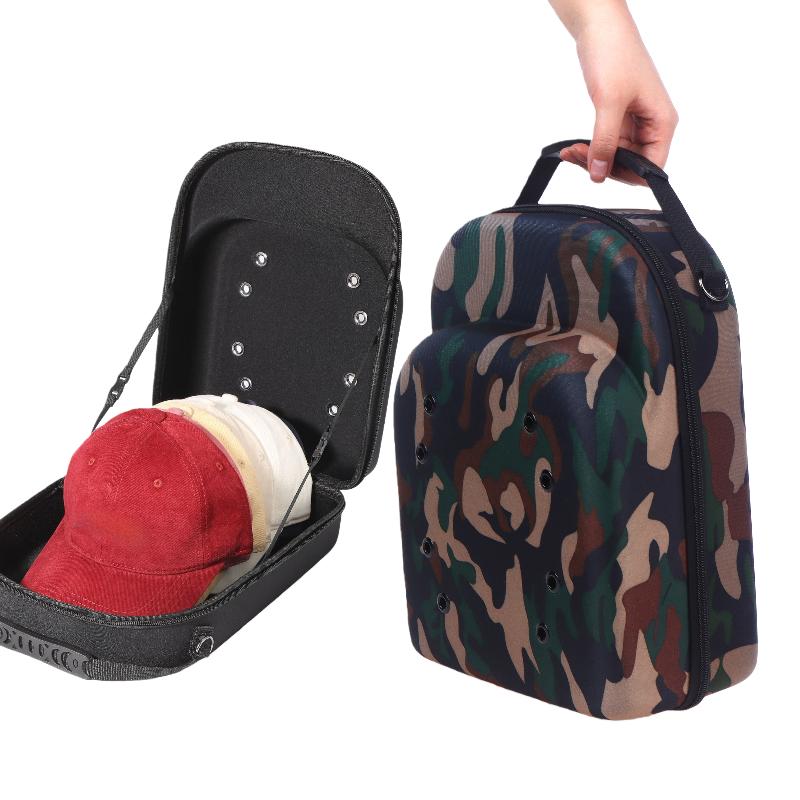 1Pcs EVA Carrying Bags Solid Color Unisex Baseball Hat Travel Bag Sport Storage Carrier Box Display Baseball Cap Case