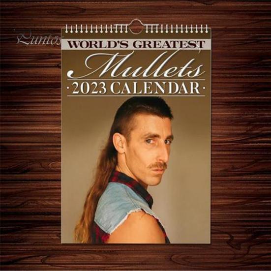 2024 Daily Calendar Maximize Productivity Hanging Ornamental Classic Modern World's Greatest Mullets Calendar Gift