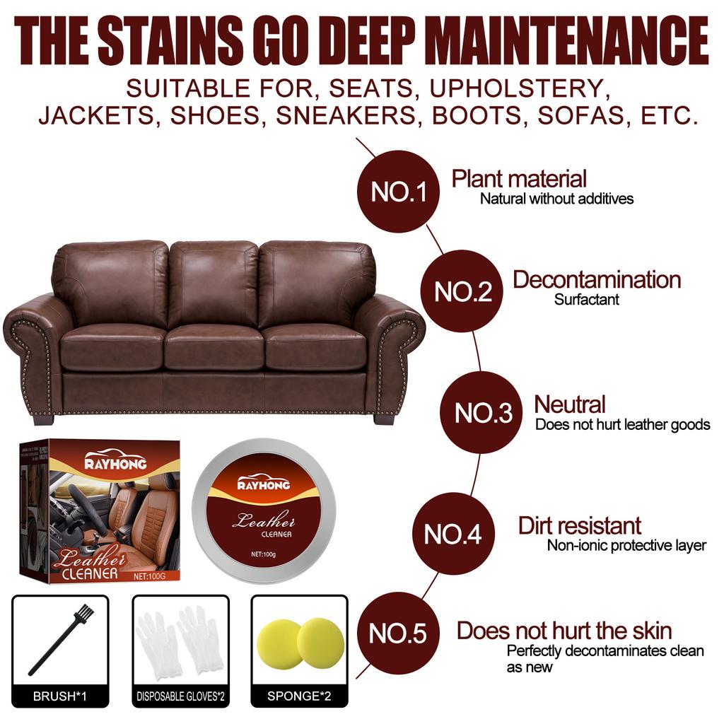 Populární přípravek pro péči o autosedačky Odstraňovač skvrn Čisticí prostředek Údržba Péče Čištění kůže Oprava Čisticí krém Auto příslušenství