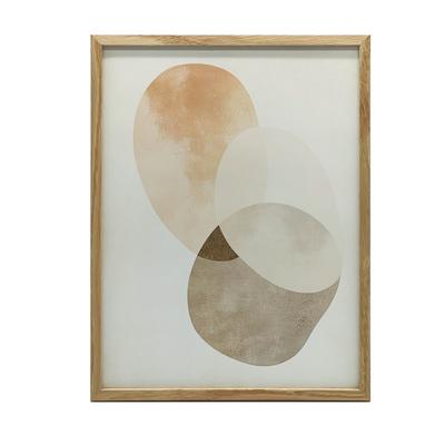 Abstract Circles - Minimalist Art Abstract Circles - Minimalist Art, 30X40 Cm, Unframed, Premium Canvas On Stretcher