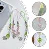 Elegant Clovers Bead Phone Tassels Stylish Four Leaf Clovers Phone Lanyard Tassels Versatile Phone Chain Attachment