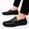 Mode Herren Nähen Rutschfest Echtes Leder Slipper Schuhe Business Hochzeit Herren Büro Freizeitschuh Outdoor Weich Komfort Fahrschuhe