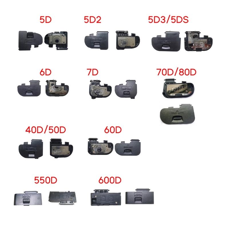 1ks náhradní krytka krytu dvířek baterie – pro 60D 550D 5D2 5D 7D 5D3 6D 70D kryt baterie Oprava digitálního fotoaparátu Dslr