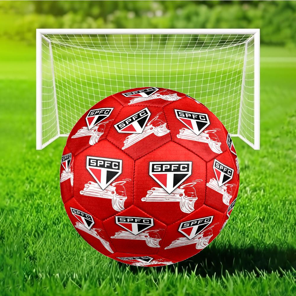 Spfc Team Crest Design Printed Size 5 Soccer Ball - Durable, Machine-stitched, Soft and Comfortable, Suitable for Training and Matches Gift