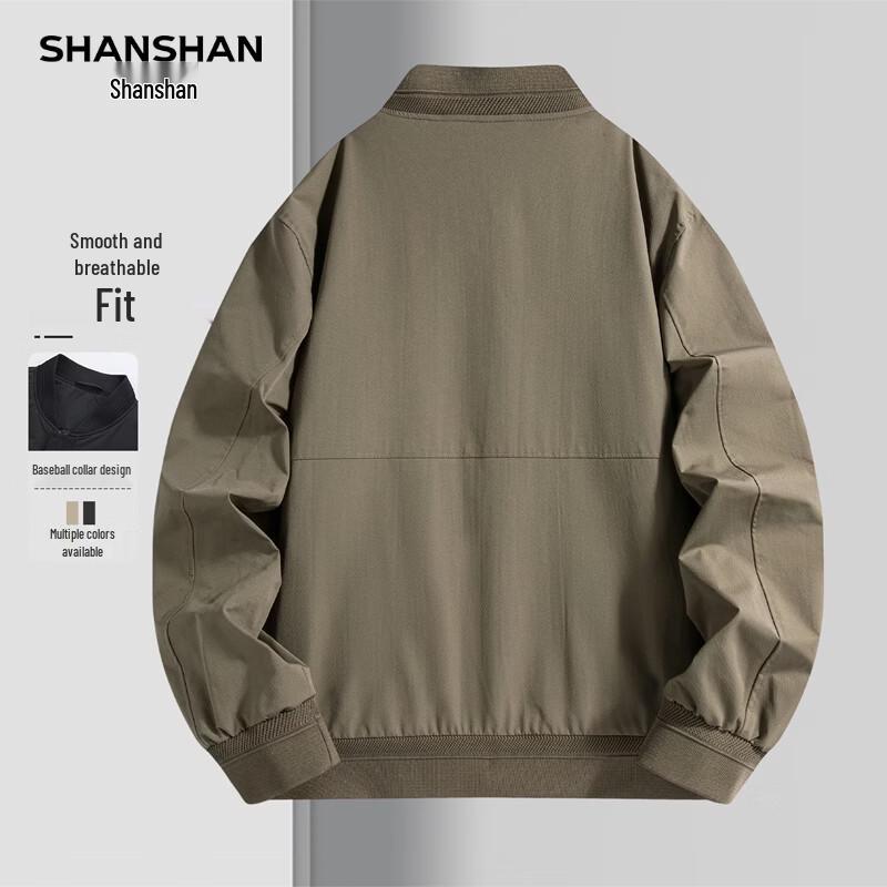 Shanshan Men's Spring Baseball Collar Casual Jacket