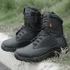 Plus Size Eu 37-47 Male Boots Outdoors Climbing Special Force Leather Waterproof Desert  Boots