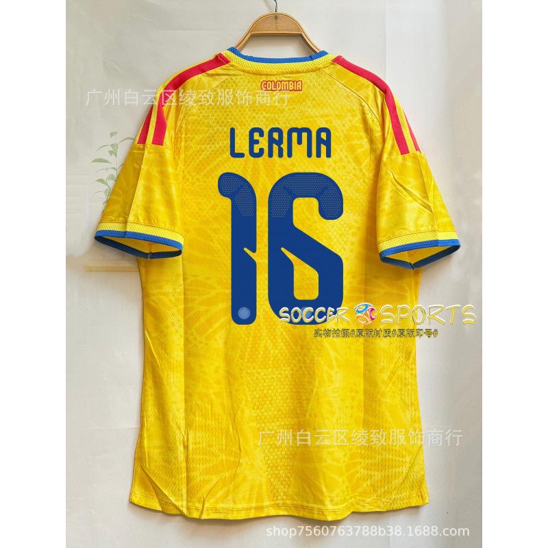 2026 Kolumbien Trikot Suarez Dias Hames Falcao Heim Spieler Edition Fußballtrikot