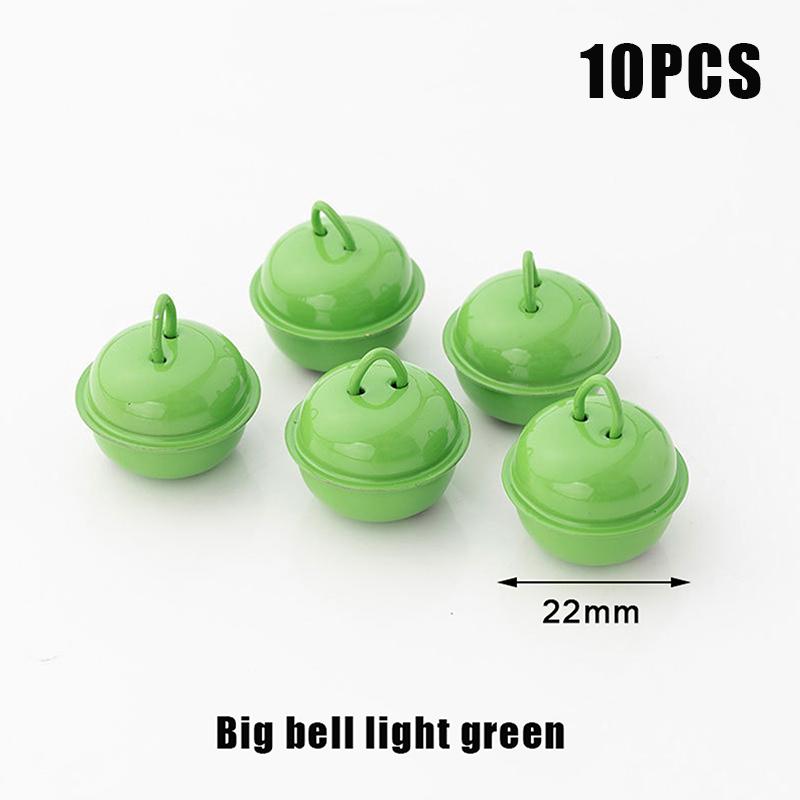 10 szt. 22 mm Kolorowe Malowane Dzwonki Jingle Metalowe Okrągłe Mini Dzwoneczki Ozdoby Dekoracje Wisiorki na Boże Narodzenie Rękodzieło DIY