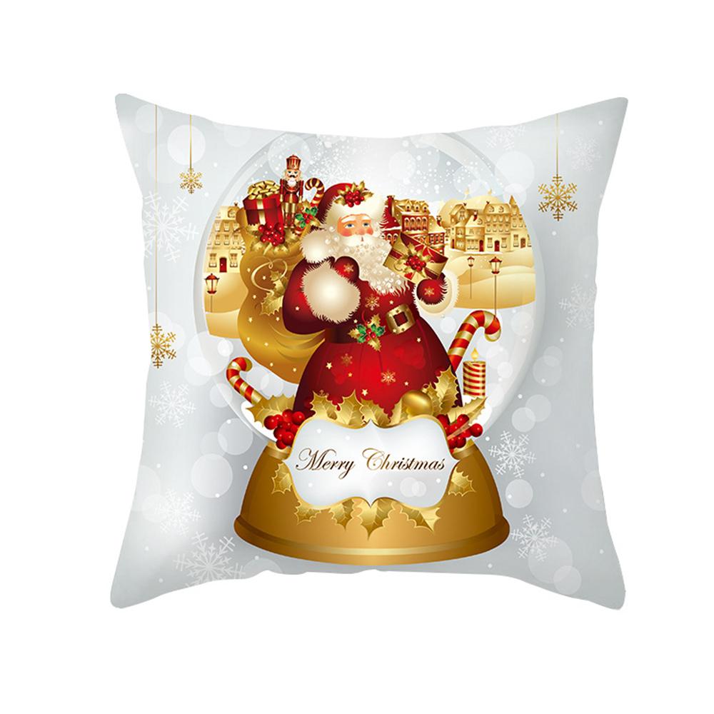 

Санта-Клаус Домашня наволочка Різдвяна прикраса Сніговик Наволочка Різдвяний подарунок Шкарпетки 40x40cm