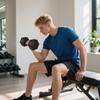 2x17.5KG Rubber Hex Dumbbell Portable Hand Weights Dumbbell Home Gym
