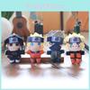 Plush Naruto Short Stuffed Doll Keychain Sasuke Kakashi Character For Fans Decor