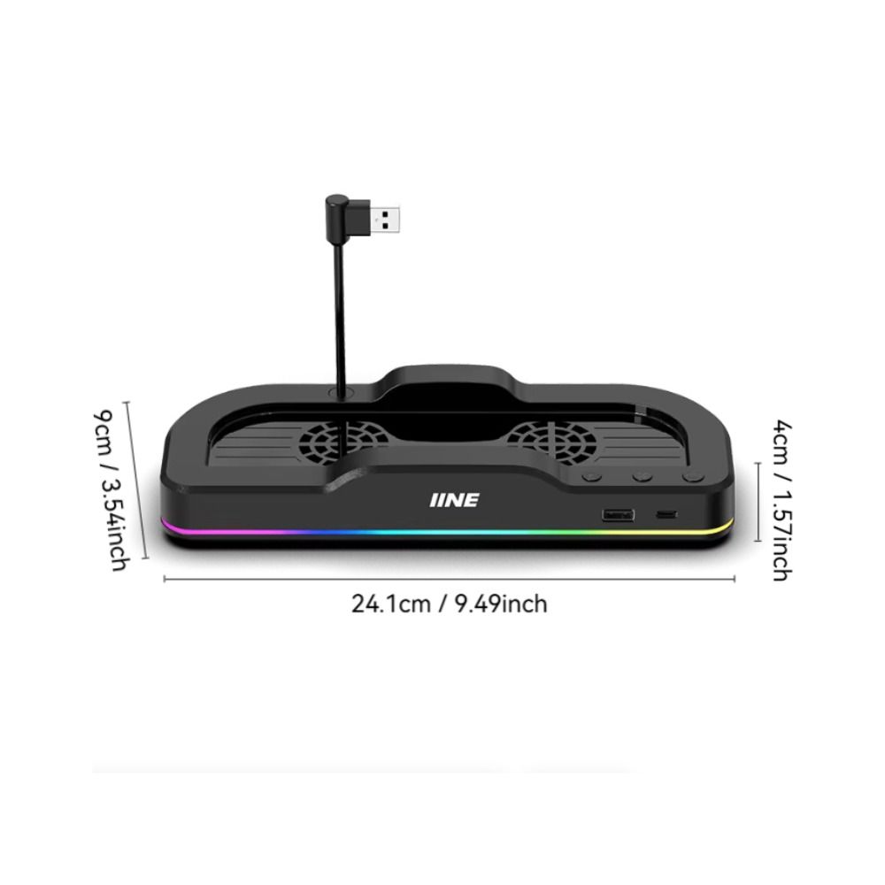 Plug-and-Play Expansion Base Three Gears Wind Speed Cooling Fan Dock for Switch 2 Game Accessories