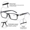 Rectangle Reading Glasses Blue Light Blocking Readers for Women Men Anti Glare Filter Lightweight Eyeglasses