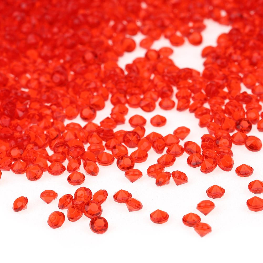 5000pcs 3mm Transparent Wedding Confetti Party Plastic Diamond Sparkly Gems Decor