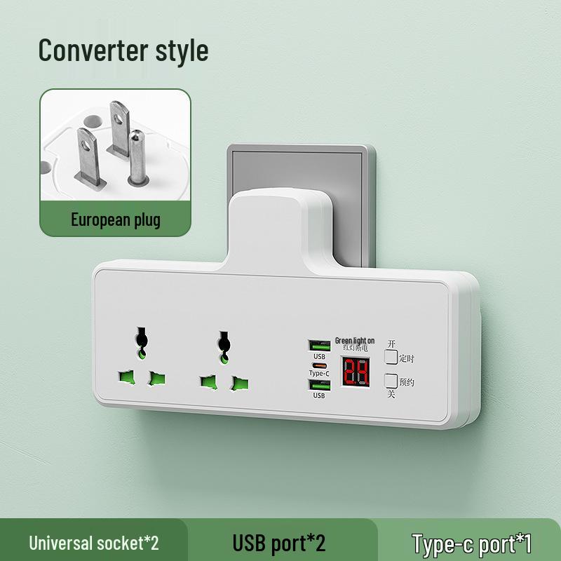 International Smart Timer Socket with Overcharge Protection (Hong Kong, Israel, South Korea, Russia, Europe, Australia Compatible).