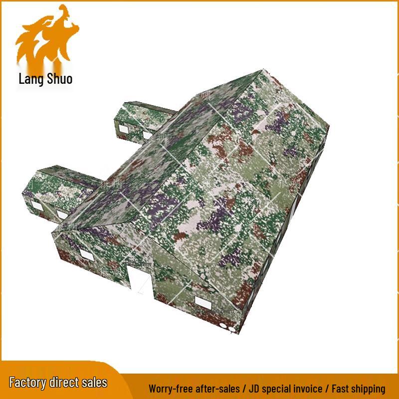 Langshuo 10x16M Cotton Command Tent with 2 Side Rooms
