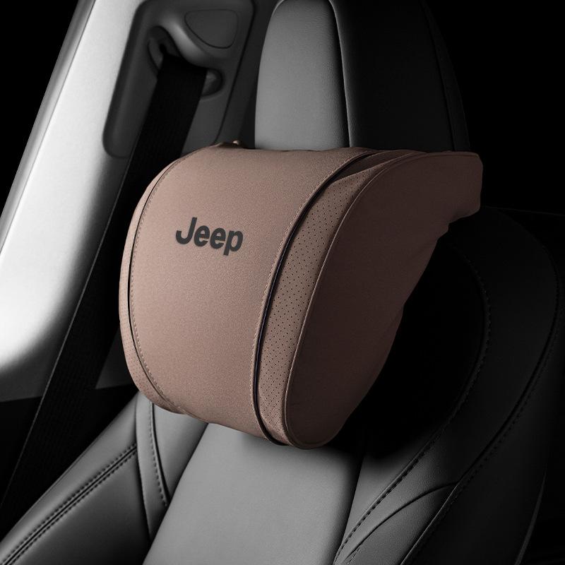 Headrests Waist Cushion Neck Pillow for Jeep Free Light Hero Compass for Wrangler Grand Cherokee Car Travel Comfort Accessories AMZ1