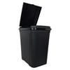 7.6 Gallon Touch Top Trash Can Durable Plastic Wastebasket Indoor Use Easy Clean Garbage Bin Office Bedroom Dorm Room
