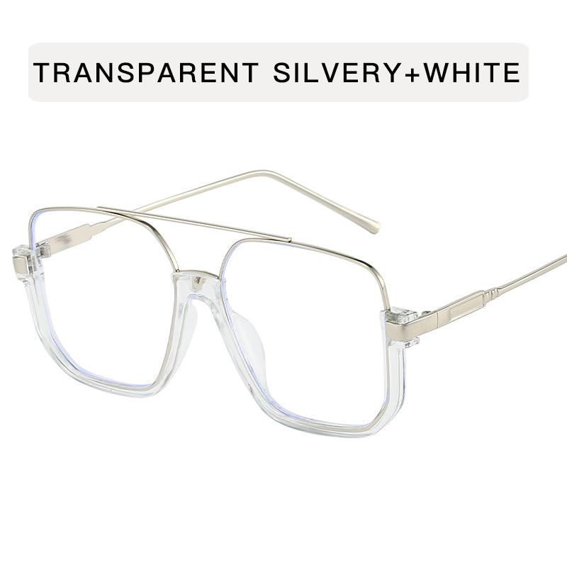 Korean Fashion Women Sunglasses Double Bridge Semi-rimless Sun Glasses Male UV400 Protection Cool Sunglasses