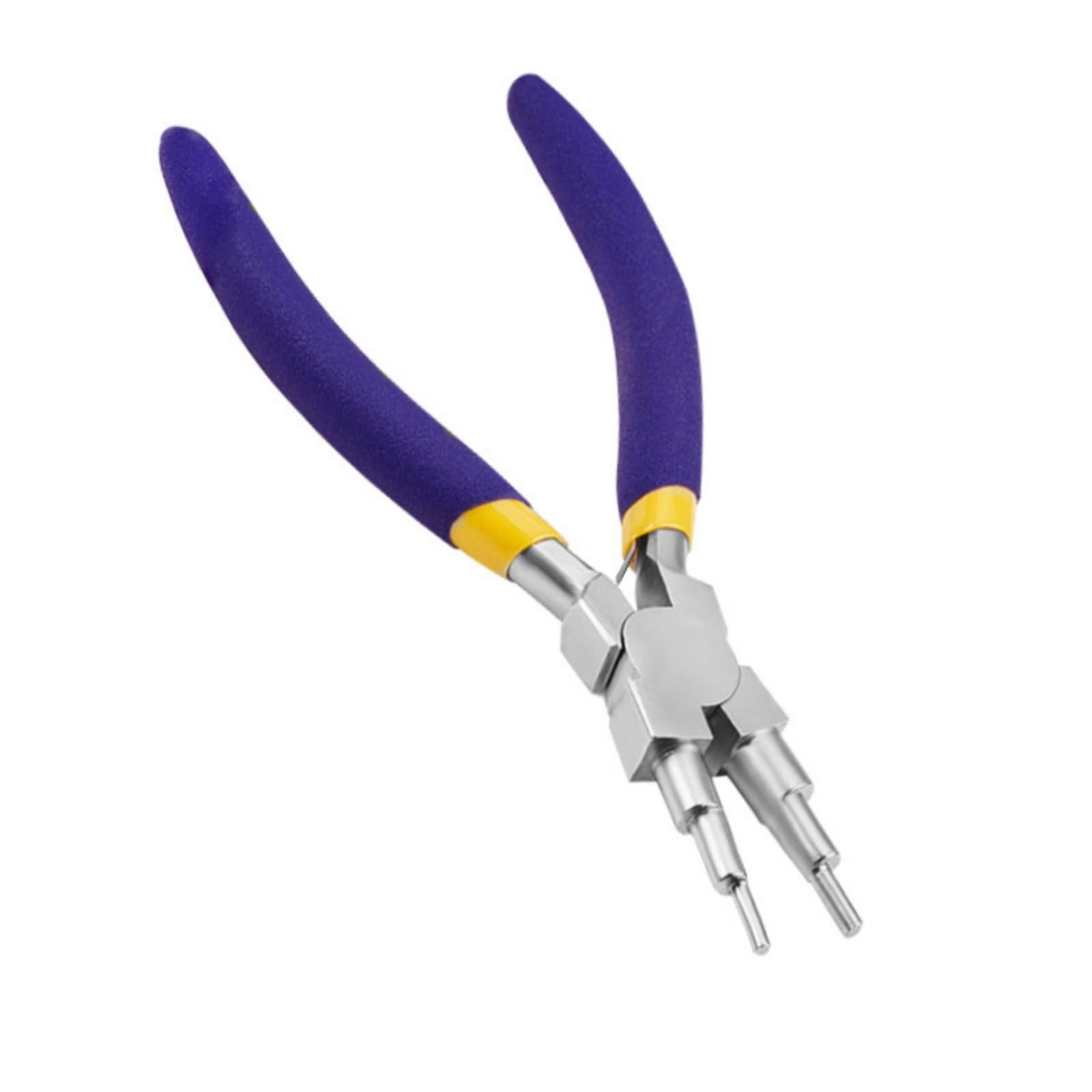 

High Frequency Heat Treated Six Step Pliers Featuring Nonslip Handle for Precise Wire and Bead Work 1