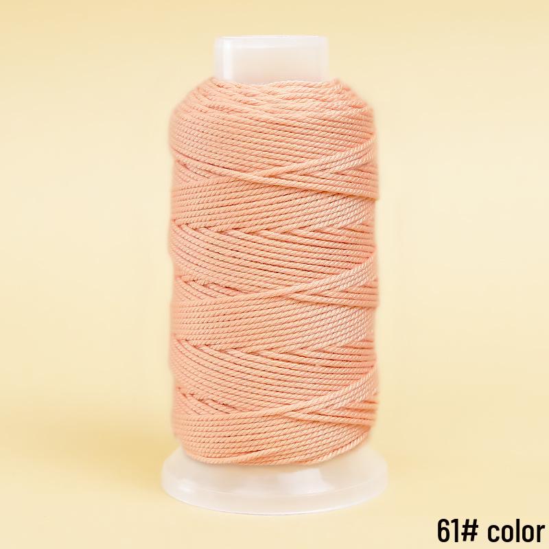 Hand-Rubbed Cotton Thread Rope Bracelet – 1.5mm, Large Roll for Handmade Tassels, Fringe, Beading, and Crafts 1.5mm Hand-rubbed Cotton Large Roll