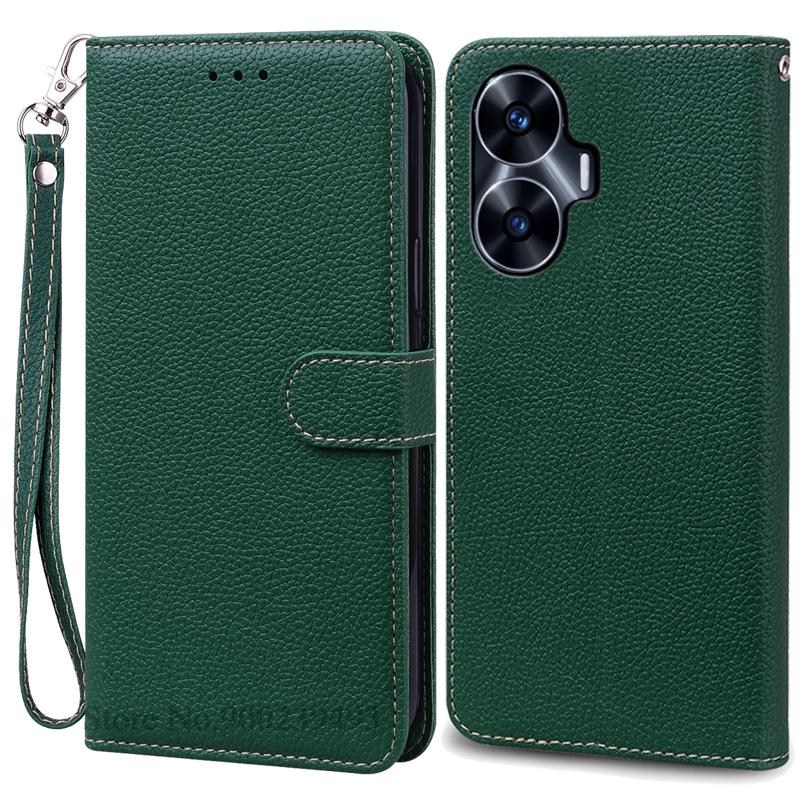 For Realme C55 Case Leather Flip Wallet Cover For Realme C55 Case Book Protective Cover Coque Fundas Shell