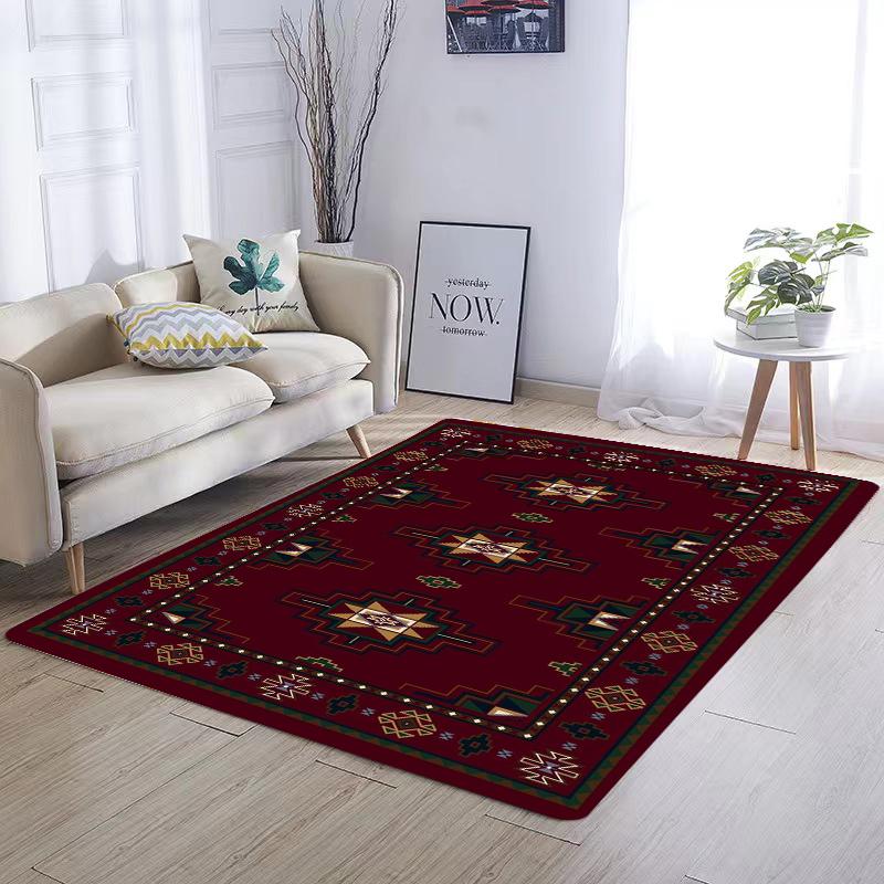 Luxury Retro Bohemian Ethnic Style Kitchen Mat Soft Thickened Kitchen Floor Mat Waterproof Non-slip Oil-proof Floor Mat Runner Rug