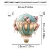 1pc Hot air balloon 2D acrylic pendant car wedding season flowers wall decoration creative romantic pendant home decor