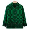 Grandma's Winter Sweater Cardigan Lapel Spring and Autumn Mother's New Knitted Sweater Middle-aged and Elderly Tops Old People's Clothes