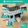 Foldable Cat Delivery Room Enclosure-Polyester Fiber Pet Tent for Cats with Carrying Bag-Spacious and Comfortable Cage Fence for Nursing and Playing