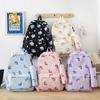 Flower Oxford Printing Backpack With Breathable Design For Students Travel Bag