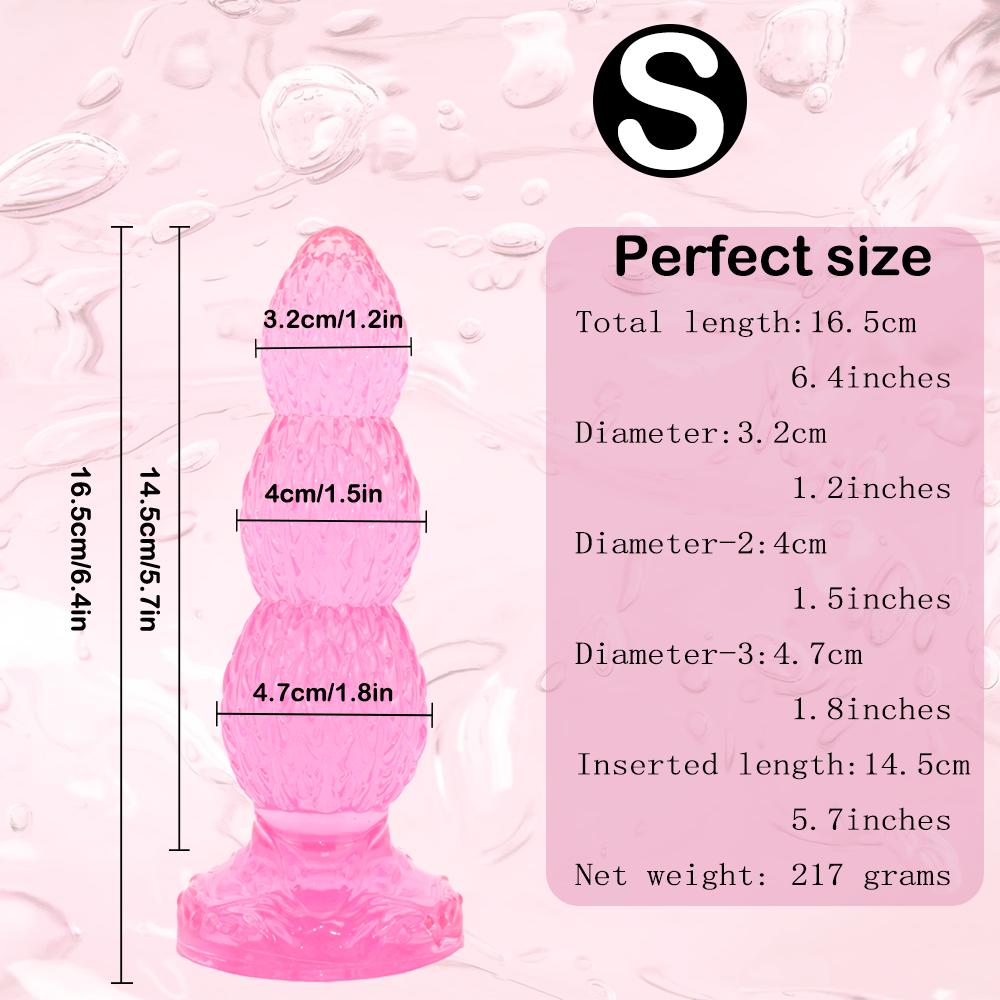Huge Butt Plug Soft Dildo With Suction Cup Female Masturbator G-Spot Clit Massager Vaginal Stimulator Anal Plug Erotic Sex Toys