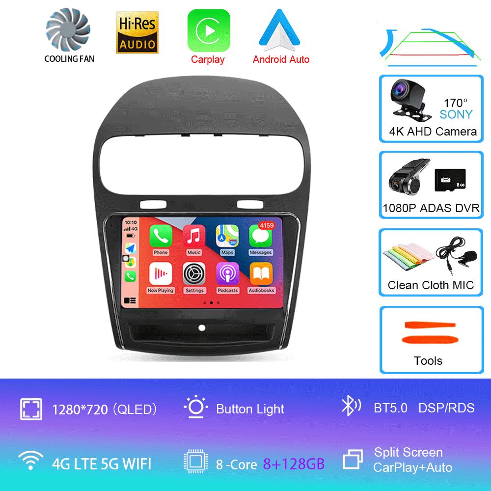 Android 14 For Dodge Journey JC 2011 - 2020 Car Radio GPS Carplay Multimedia Stereo Auto DSP BT 2din Head Unit Player Navigation