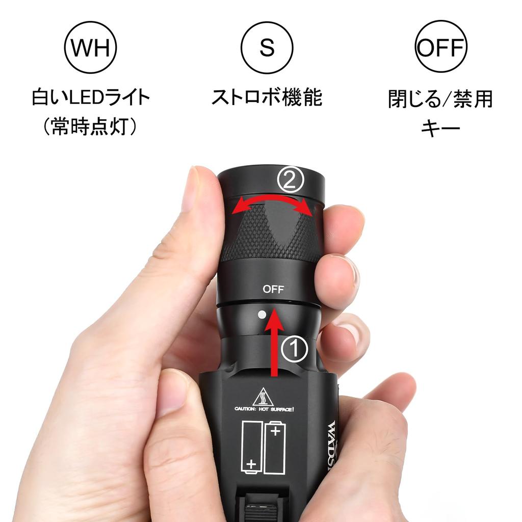 QIRUIMY X300V Scout Light with X300 Tactical LED Flashlight Compatible with 20mm Double Super Realistic 400 For Survival Games Strobe, Light, Replica,