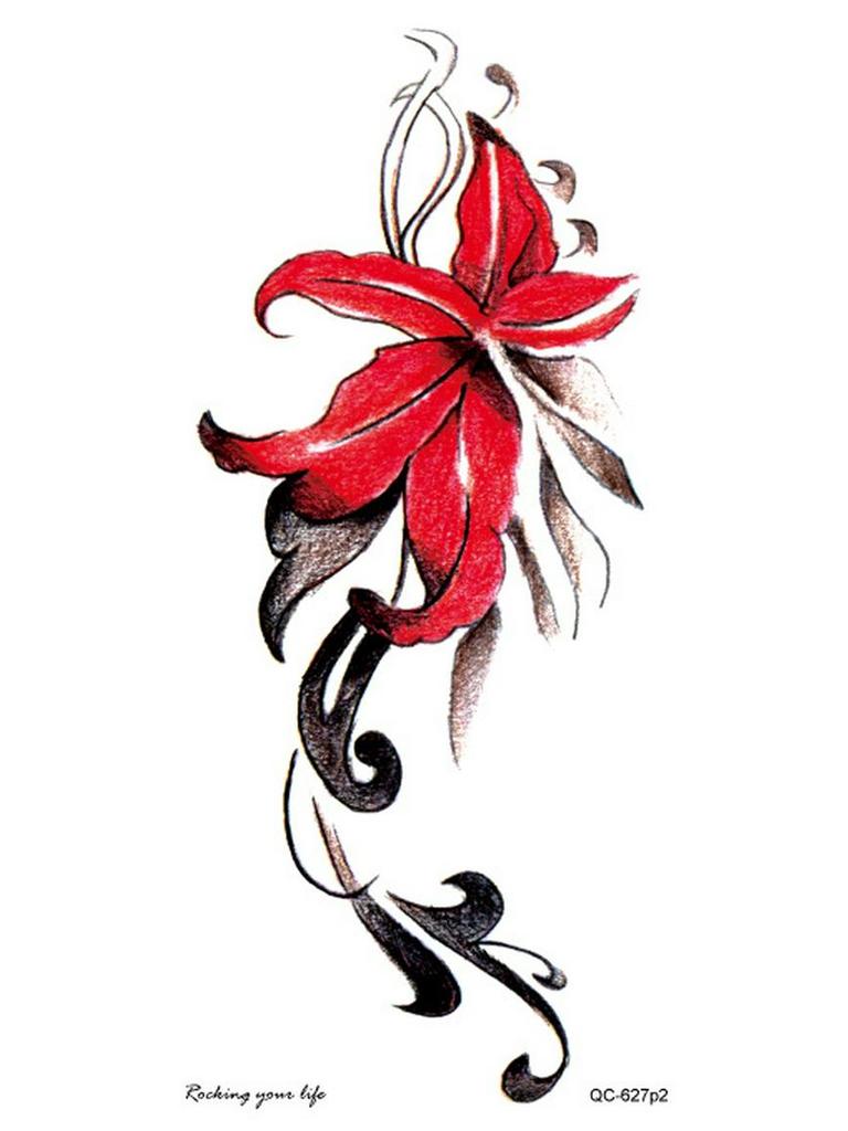 Ruicailong Pegatinas de Tatuaje de Brazo Floral 3D Impermeables para Mujer - Diseño Elegante y Sexy