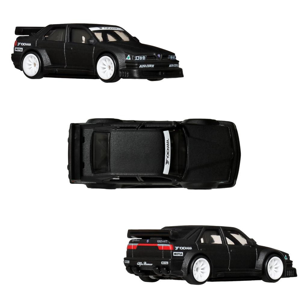 Hot Wheels Premium Alfa Romeo 155 V6 TI Alfa Romeo 33 Stradale Vehicle Model Ages JBK95 2-Pack / '69 Cars, 3+, Multi-Purpose,