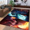 Dota 2 Themed Rug with Colorful Characters and Dynamic Action Suitable for use as an anti-slip game mat for living room and bedroom sofas