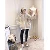 Women's Mid-Length Faux Mink Fur Plush Coat - Stand Collar, Winter Korean Style, Loose Fit.