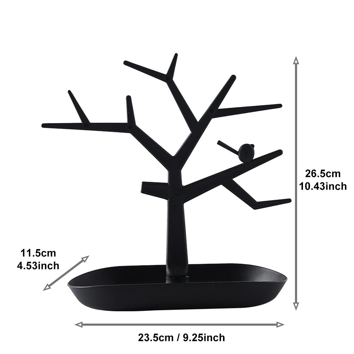 

Creative tree shaped jewelry display rack, desktop key holder, earrings, rings, watches, multifunctional storage hanging rack чёрный
