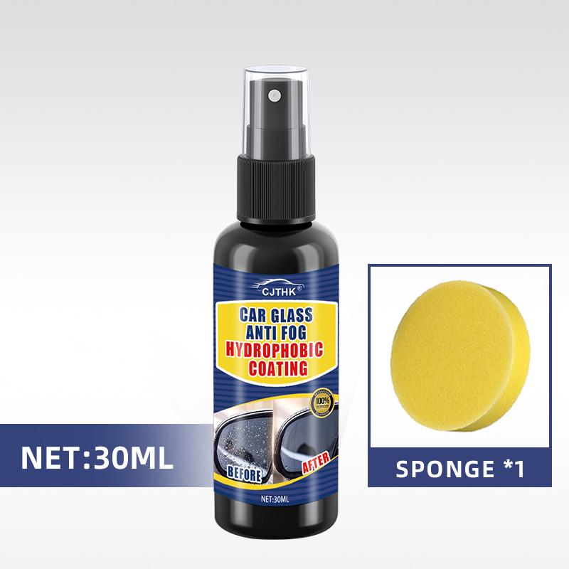 

Car Glass Anti-rain Water Spray Repellent Nano Coating Hydrophobic Waterproof Agent Oil Film Removing Auto Glass Film Agent 30ml