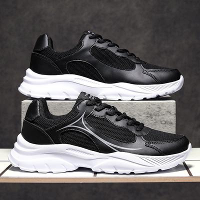 Nuove scarpe sportive estive 2025 in tessuto a mosca, scarpe da corsa da uomo taglia grande, traspiranti per studenti, scarpe da corsa leggere e confortevoli