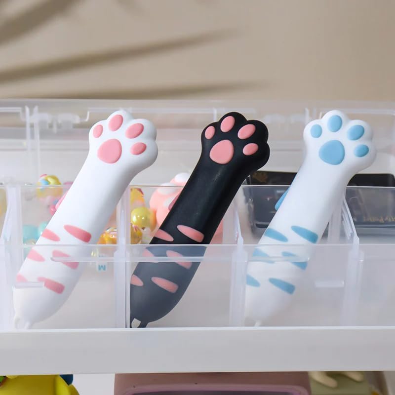 Retractable Cat Paw Utility, Cute Utility, Multi-Purpose Packing, Women's Box Cutter, Women's Portable Retractable Cat, Gift Bottle Opener (pink)