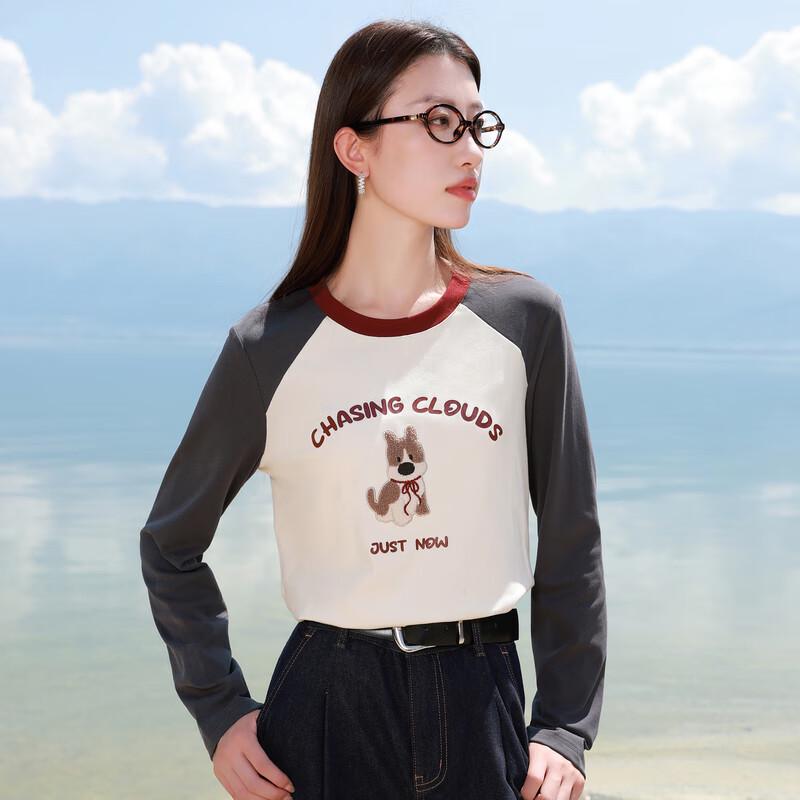 

Женская футболка большого размера с графикой животных и длинным рукавом SanCai 3XL