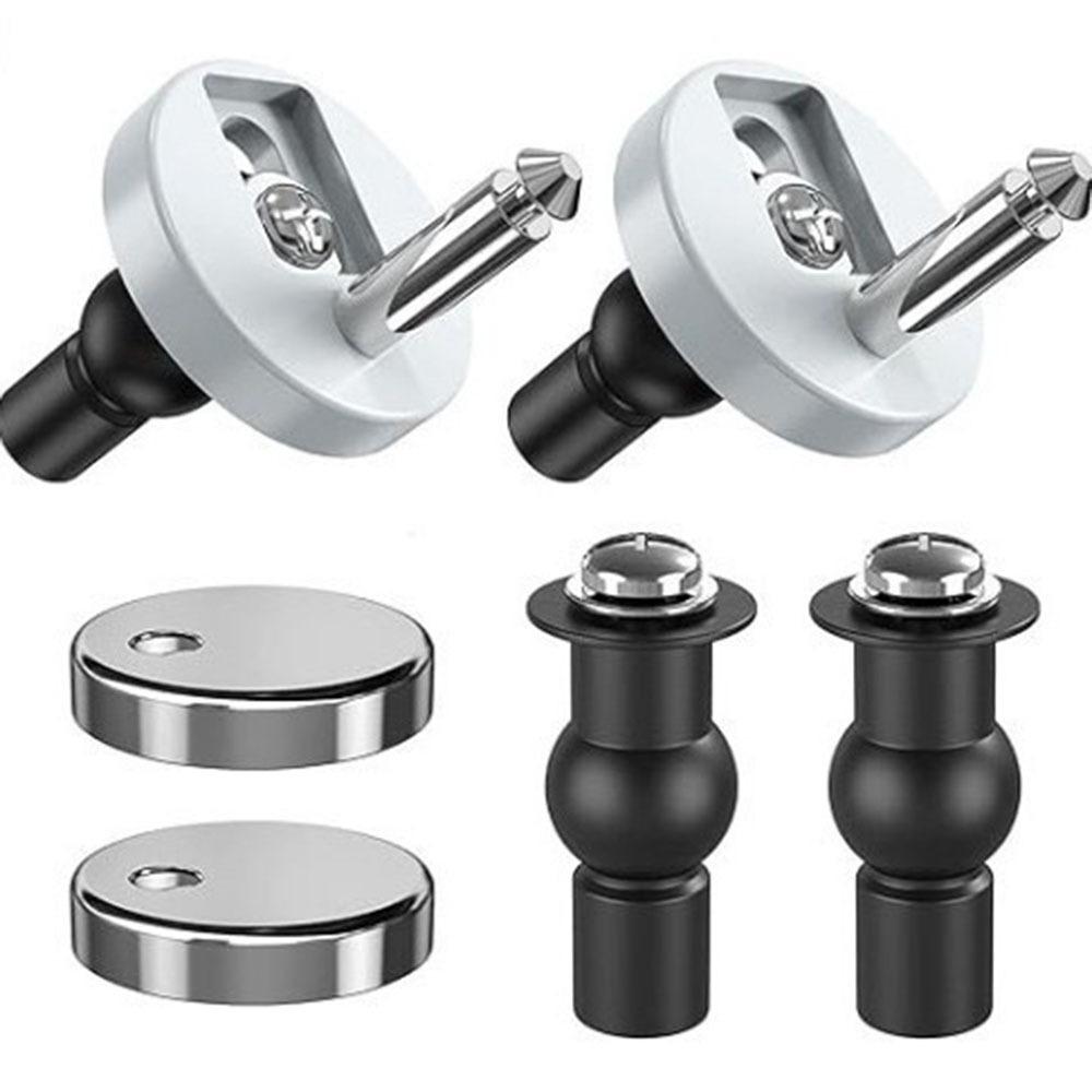 Stainless Steel Toilet Lid Hinges Set Universal Toilet Seat Fit Replacement  Toilet Lid Accessories