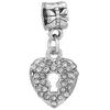 2pcs /Lot 45 Styles Key &Lock Sparkling Beads Charm Pendant Fit Diy Original Bracelets Necklaces For Women Men Jewelry Making