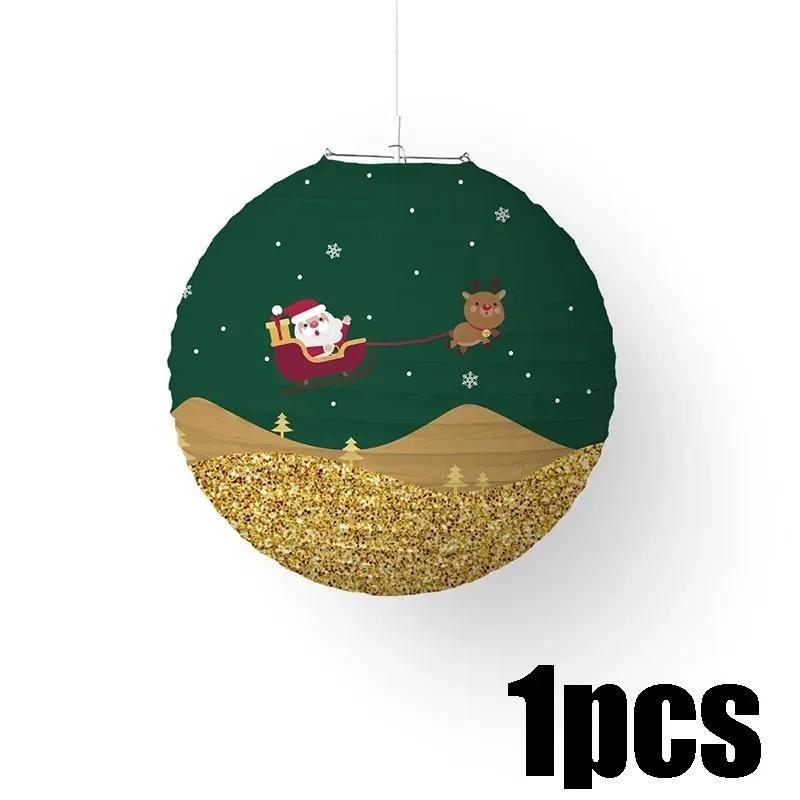 1-20 STÜCKE Weihnachts-Papierlaternen Weihnachtsmann Schneemann Elch Hängelaterne Weihnachtsfeier Dekorationen Feiertags-Heimdeko Geschenke