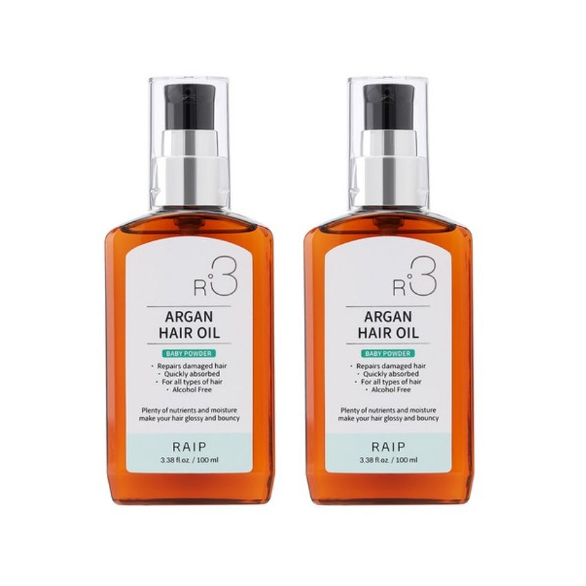 

RAIP R3 Argan Hair Oil Baby Powder 100ml*2Pcs/4Pcs 2Pcs
